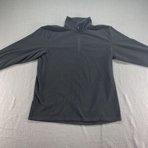 The North Face Fleece Mens XL Black 1/4 Zip‎ Pullover Thin Sweater Preppy